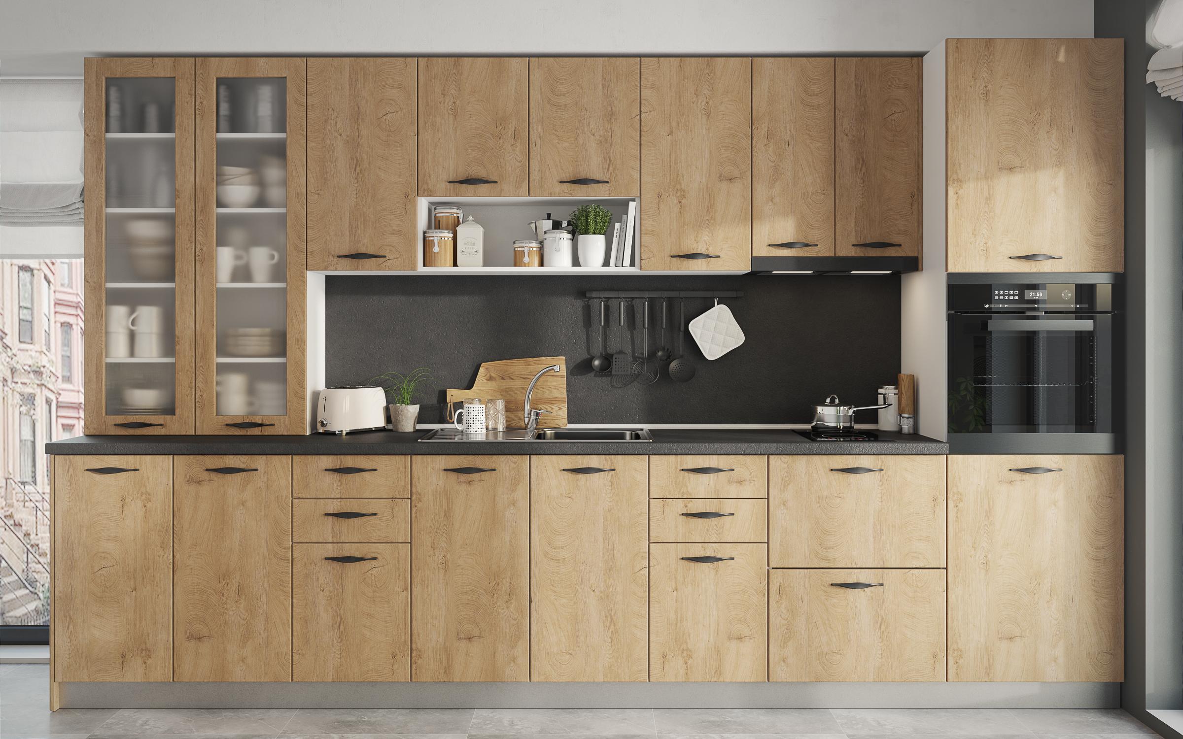 Kitchen cabinet Simon 03, Classic oak  2